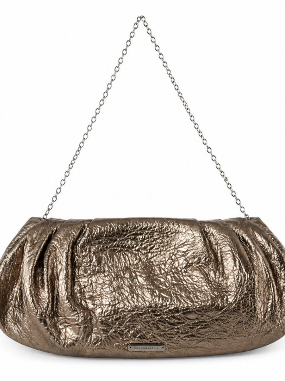 Vintage BCBGMAXAZRIA Bronze Leather Clutch Bag